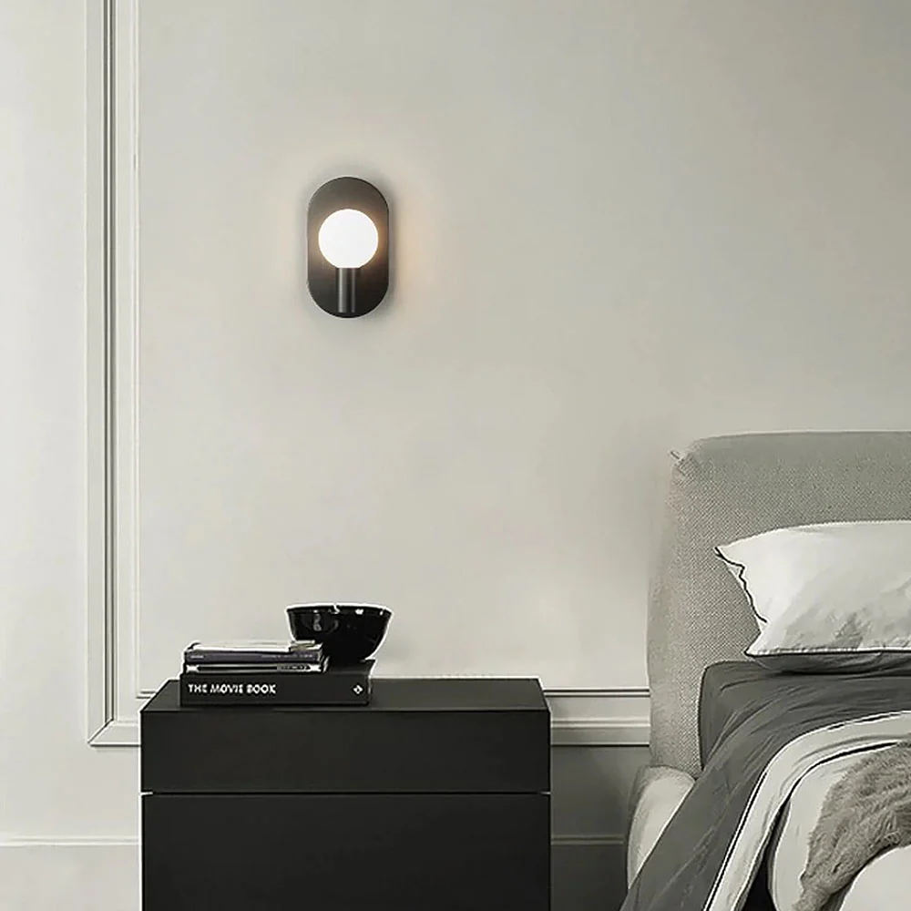 Scandinavian Simple Bedside Brass Wall Light - Image 11