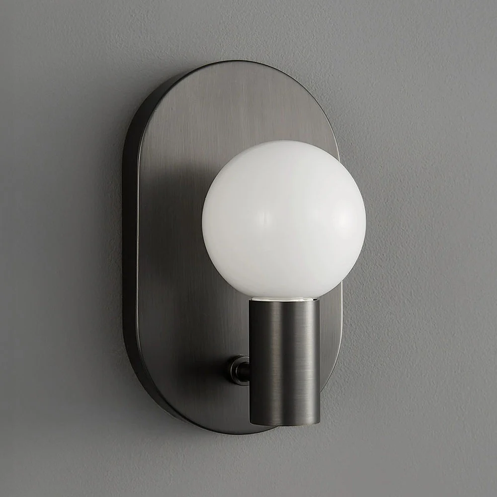 Scandinavian Simple Bedside Brass Wall Light - Image 12