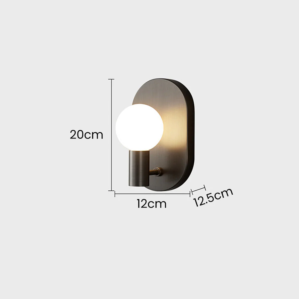 Scandinavian Simple Bedside Brass Wall Light - Image 13
