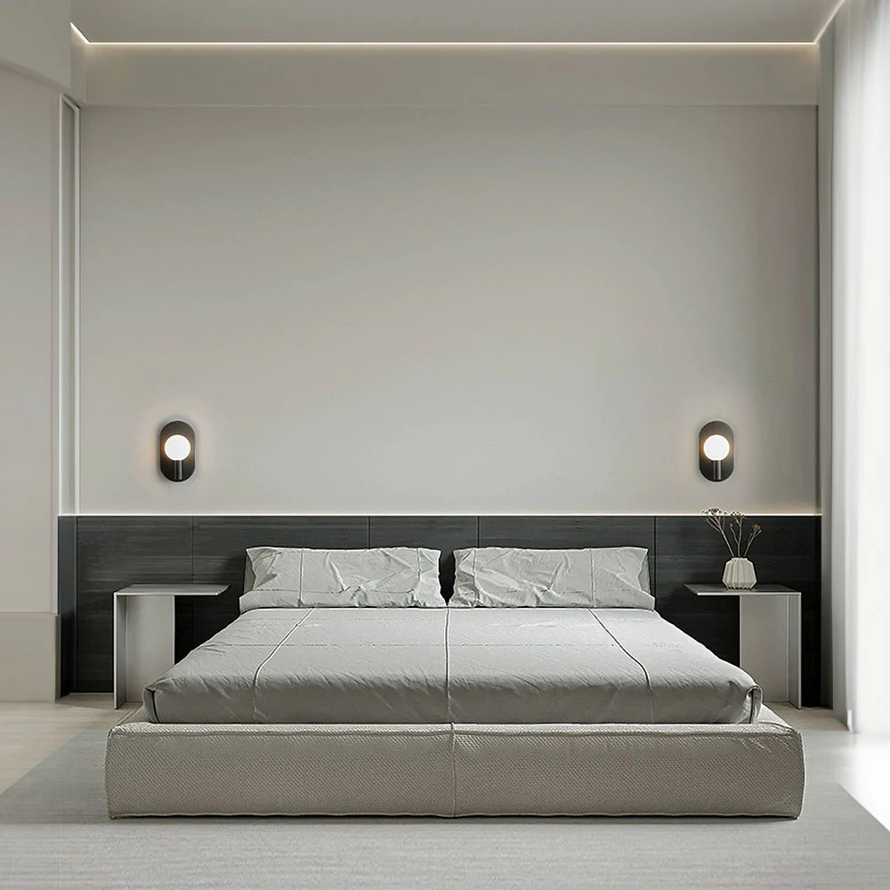 Scandinavian Simple Bedside Brass Wall Light - Image 14