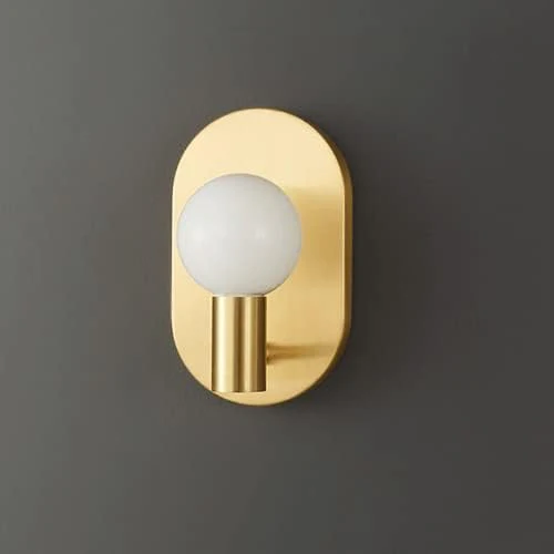 Scandinavian Simple Bedside Brass Wall Light - Image 4