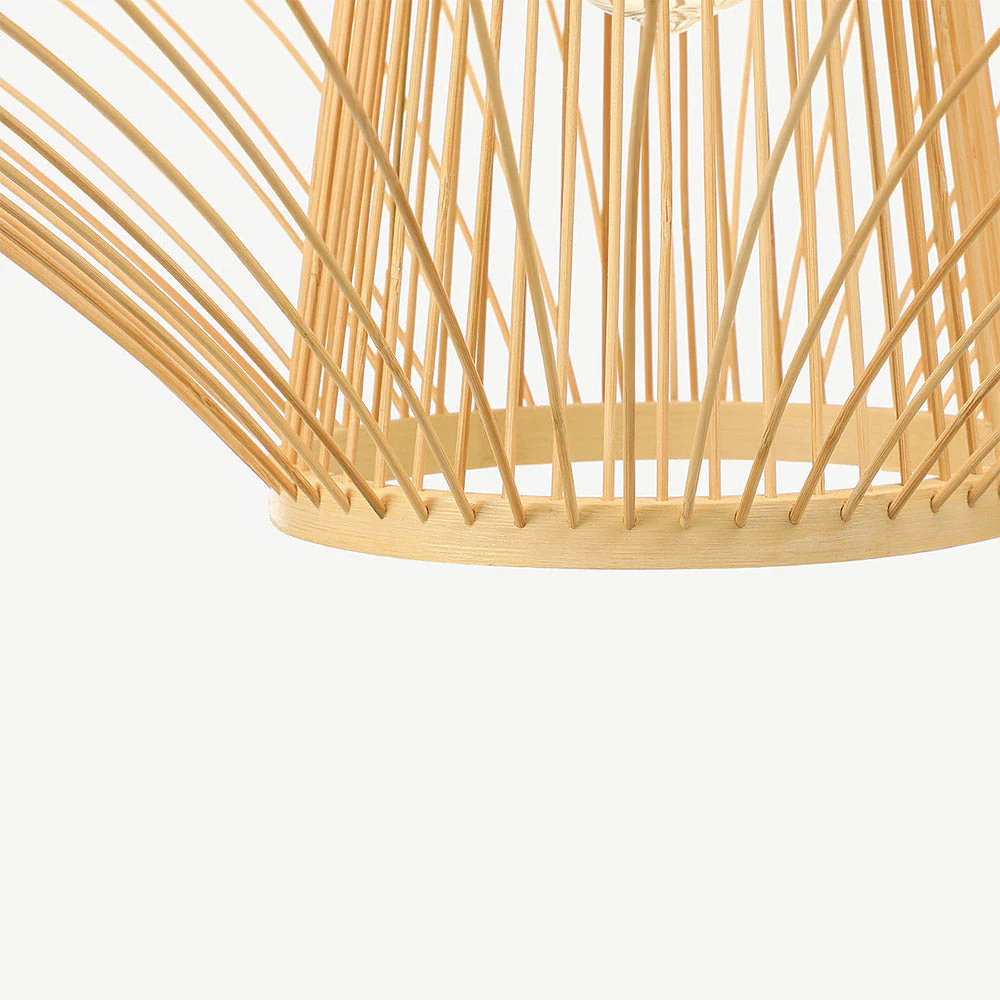 Short Handcrafted Woven Lantern Pendant Light For Living Room - Image 11