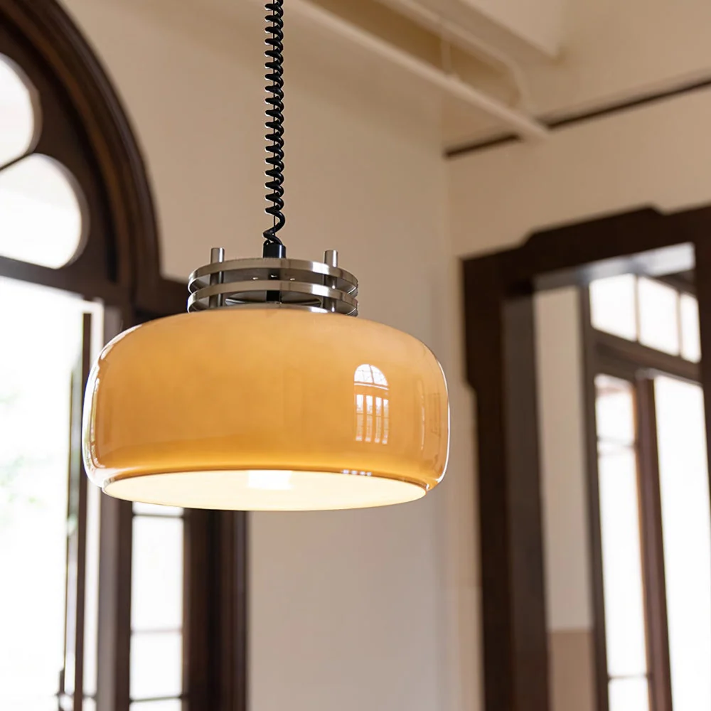 Simple Coffee Glass Pendant Light - Image 2