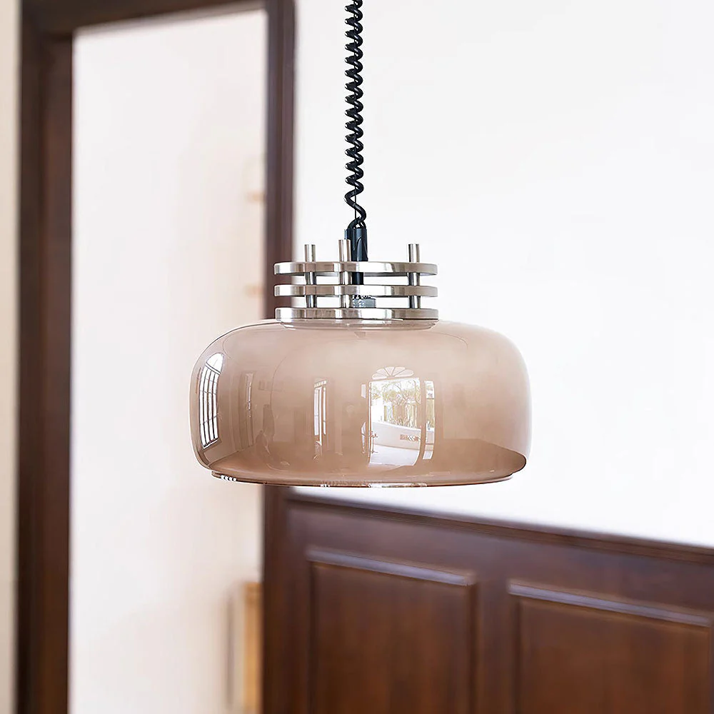 Simple Coffee Glass Pendant Light - Image 6