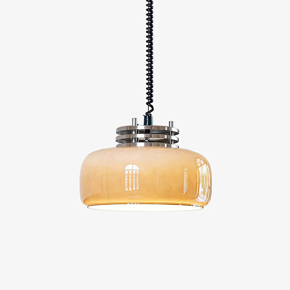 Simple Coffee Glass Pendant Light - Image 9