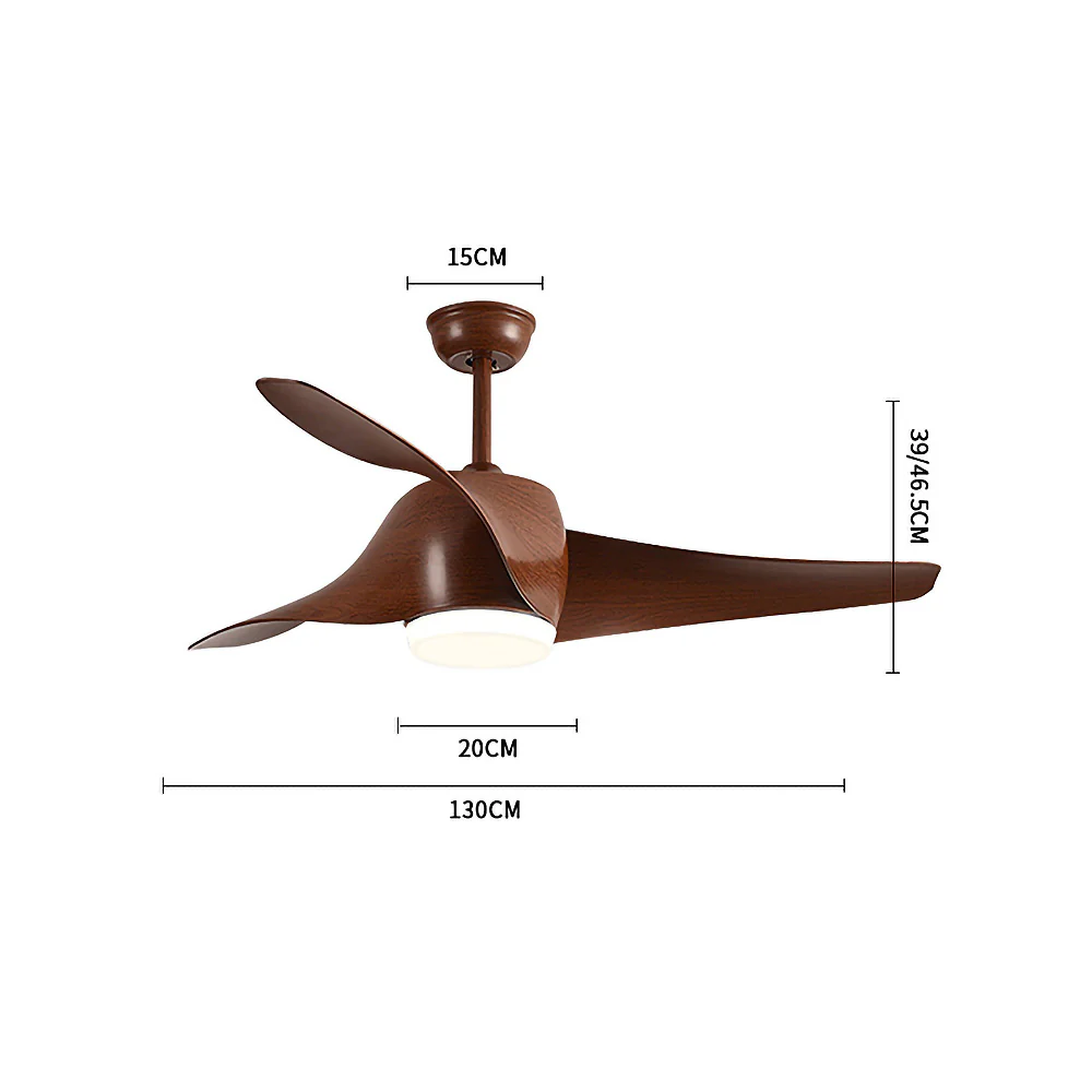 Simple Flush Ceiling Fan With LED Light And Remote - Image 10