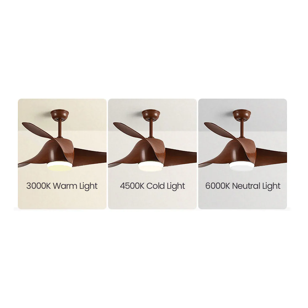 Simple Flush Ceiling Fan With LED Light And Remote - Image 14