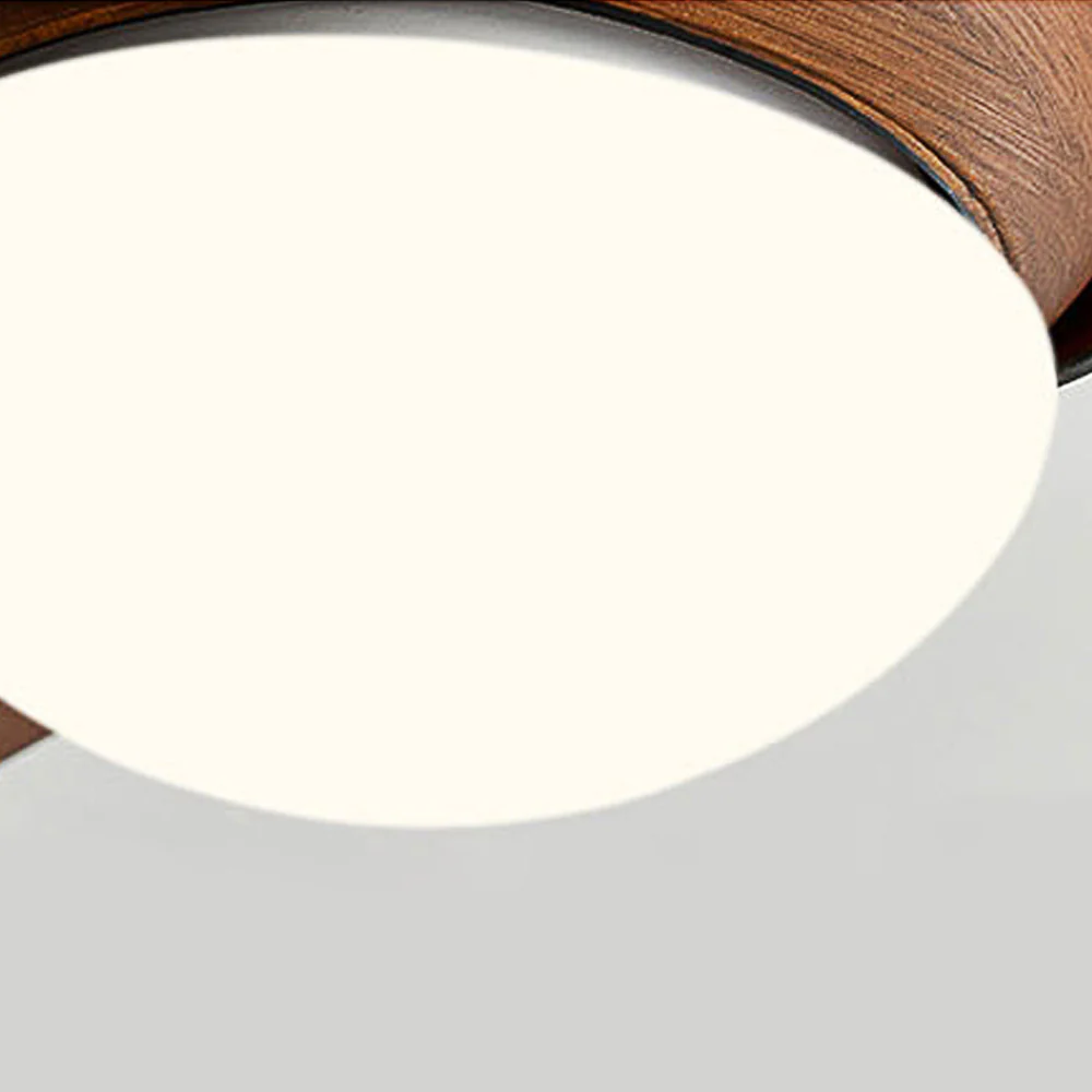 Simple Flush Ceiling Fan With LED Light And Remote - Image 22