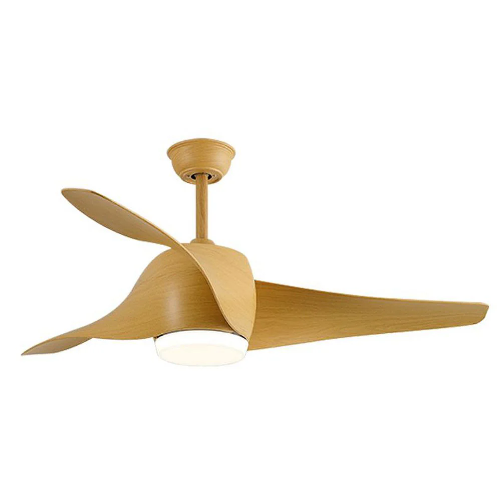 Simple Flush Ceiling Fan With LED Light And Remote - Image 4