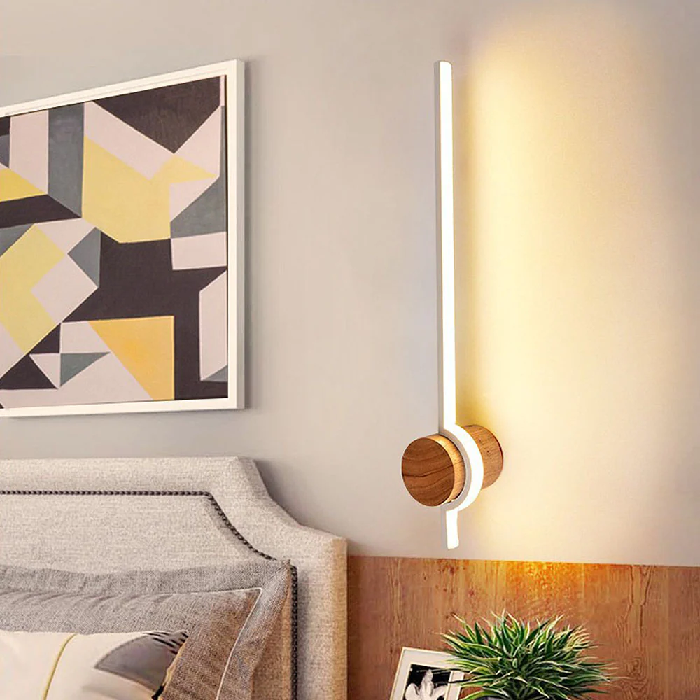 Linear Wood LED Bathroom Vanity Wall Light - Image 2