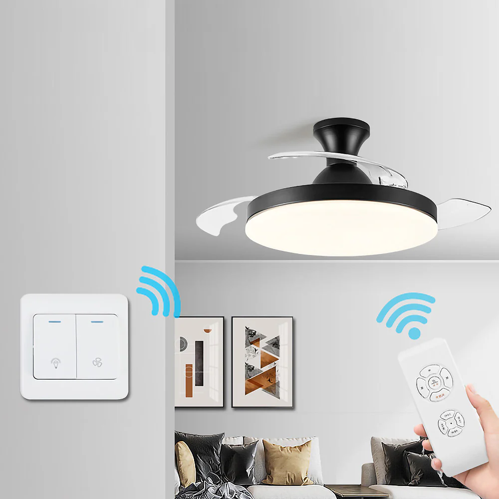 Simple Low Profile Ceiling Fan With LED Light - Image 13