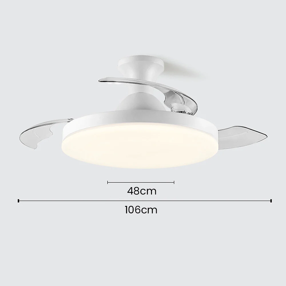 Simple Low Profile Ceiling Fan With LED Light - Image 7