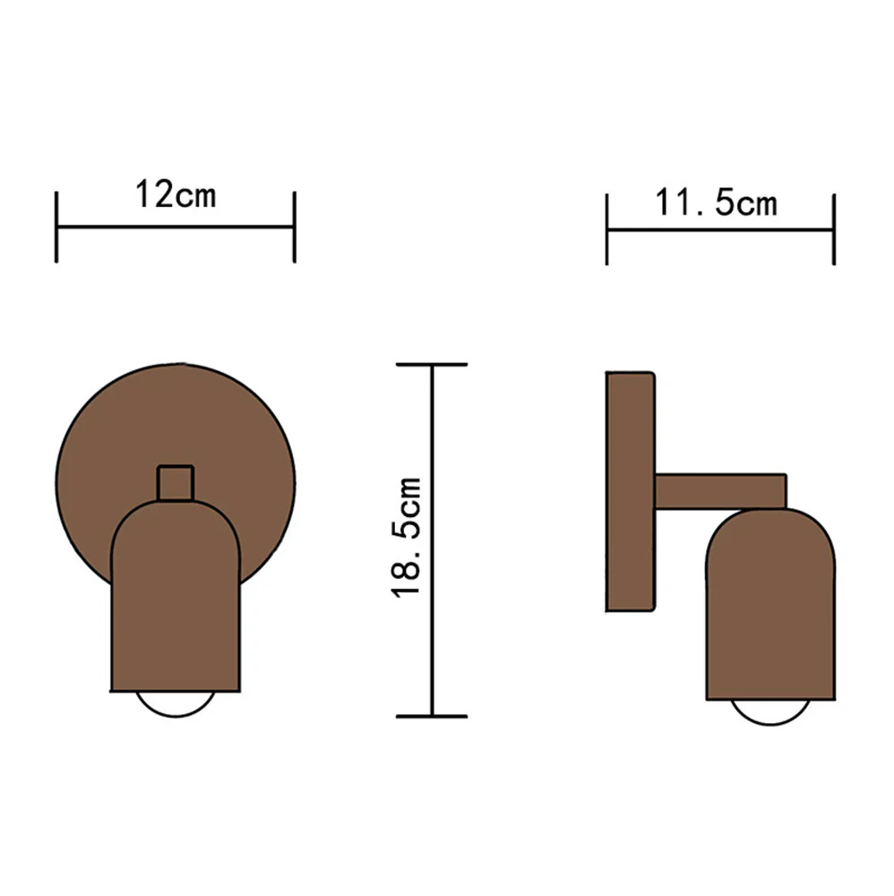 Simple Modern Small Stained Wall Sconce - Image 16
