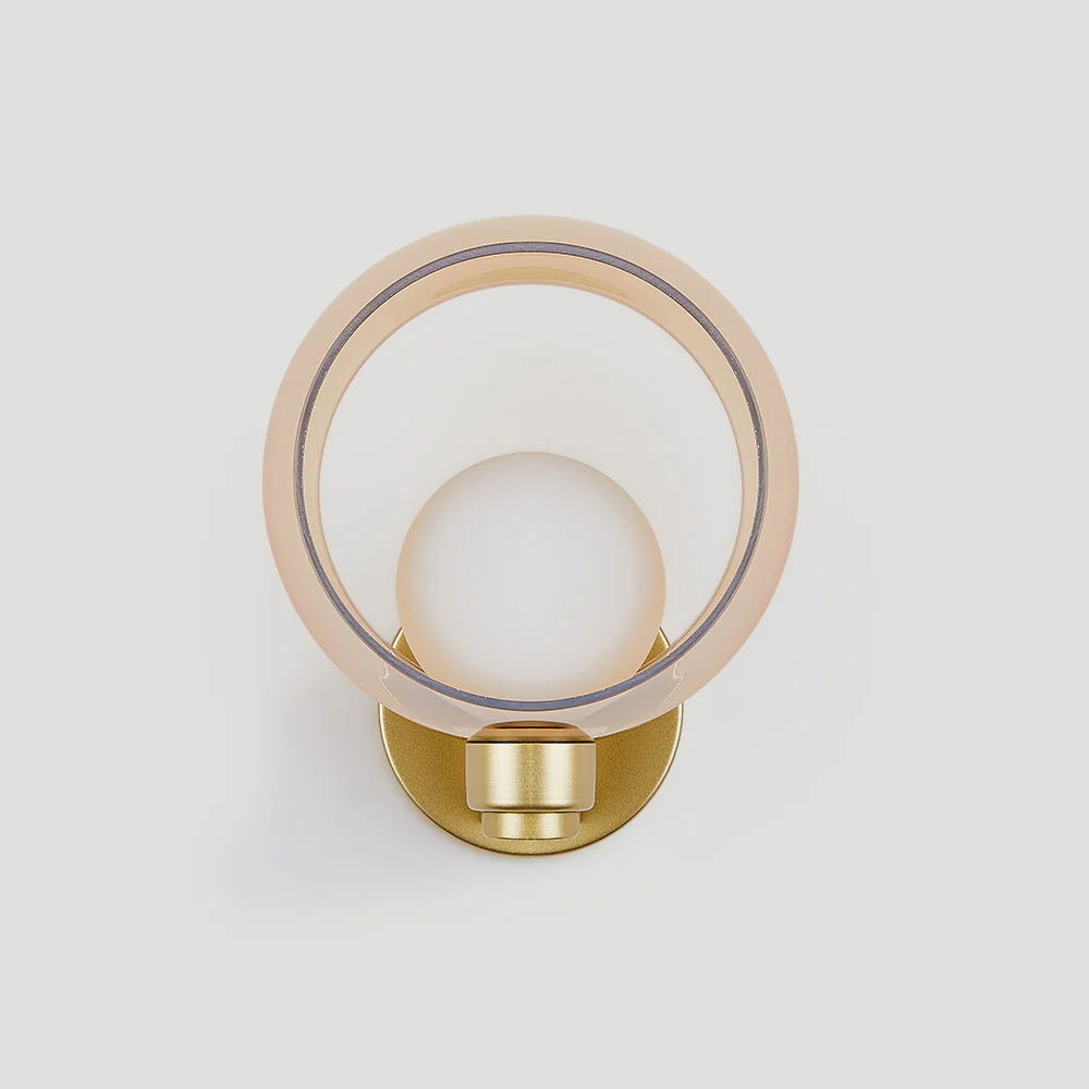 Simple Round Modern Glass Bedroom Wall Light - Image 17