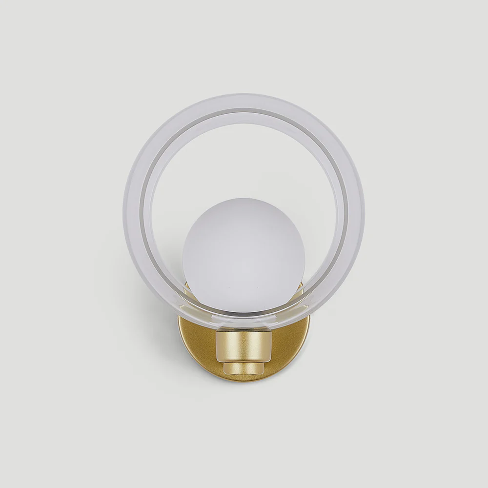 Simple Round Modern Glass Bedroom Wall Light - Image 24