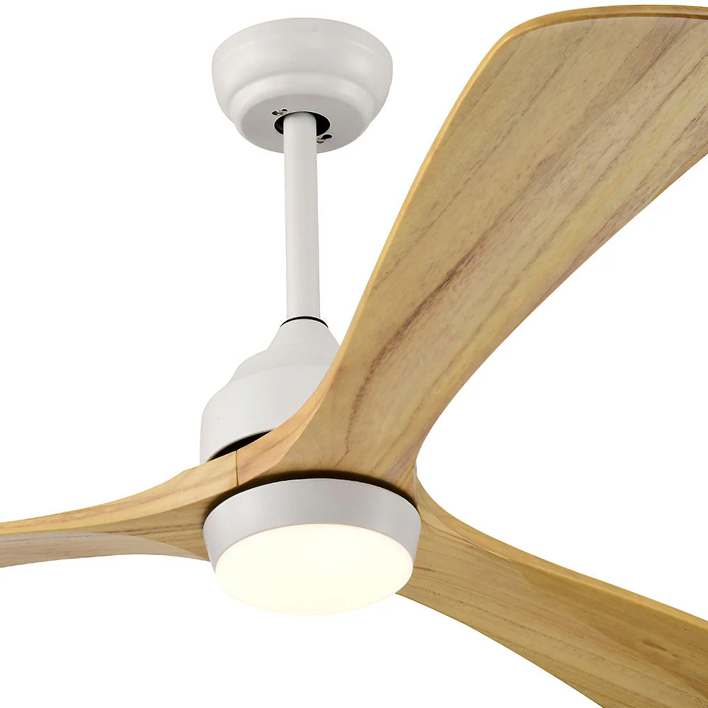 Simple Wooden Ceiling Fan With LED Light And Remote - Image 20