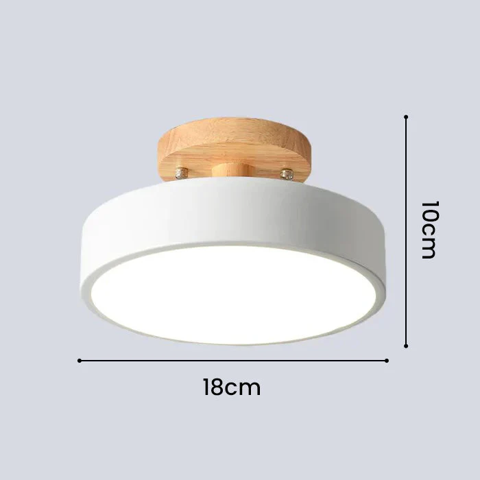 Simple Wooden Finish LED Ceiling Lights - Image 5