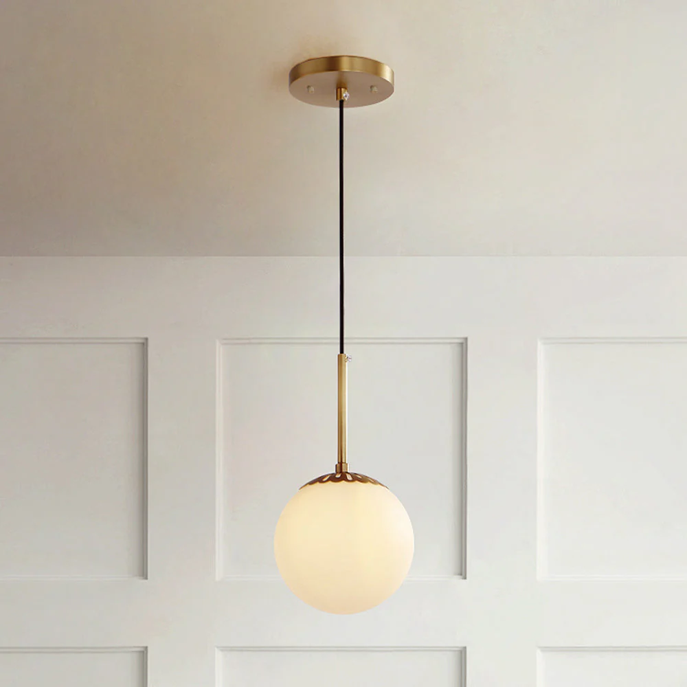 Retro Single Head Brass Simple Pendant Light - Image 2