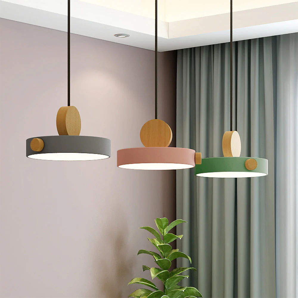 Simplistic Macaroon Color Mini Pendant Lamp - Image 12