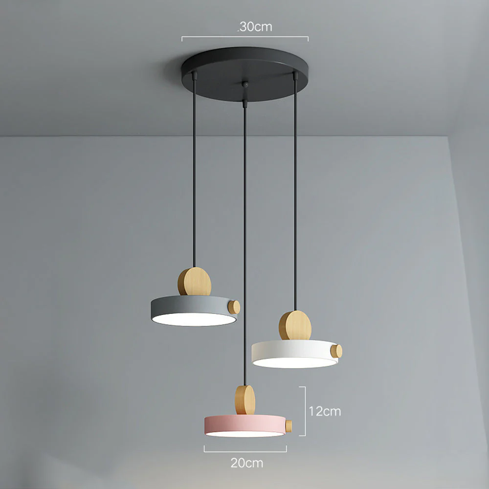 Simplistic Macaroon Color Mini Pendant Lamp - Image 17