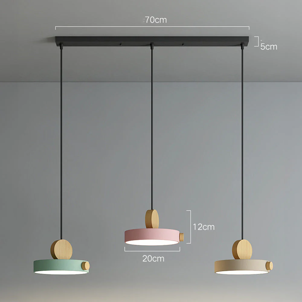 Simplistic Macaroon Color Mini Pendant Lamp - Image 18
