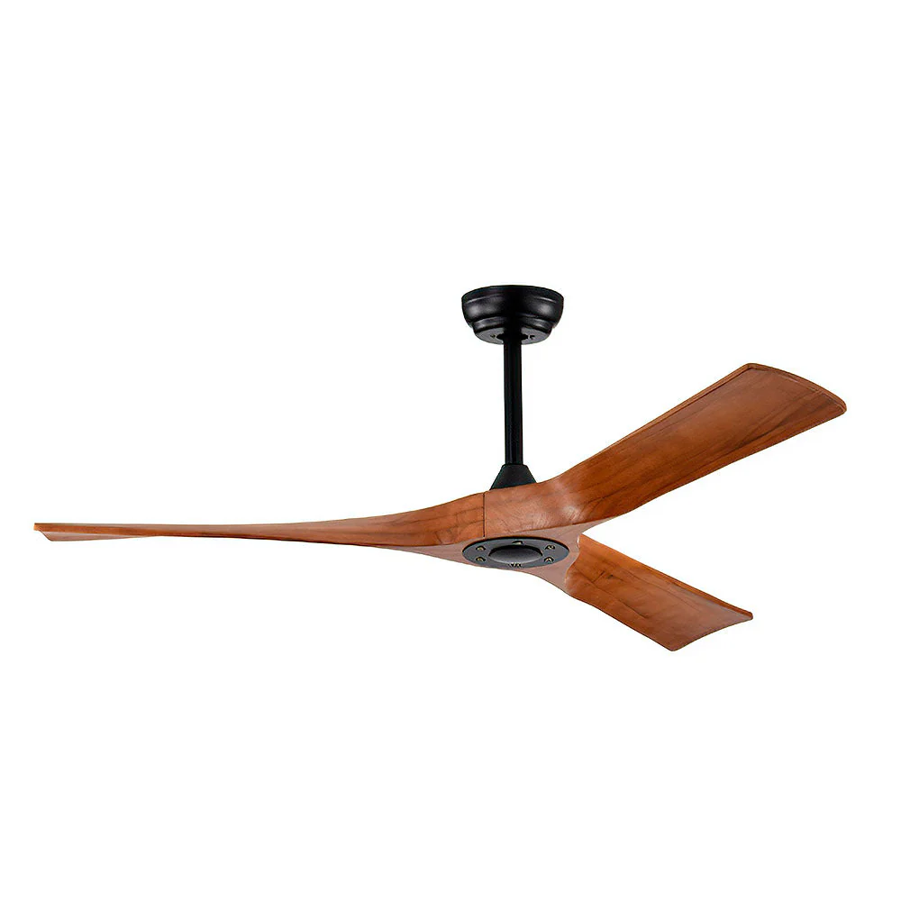 Simplistic Wood Ceiling Fan With No Light - Image 5