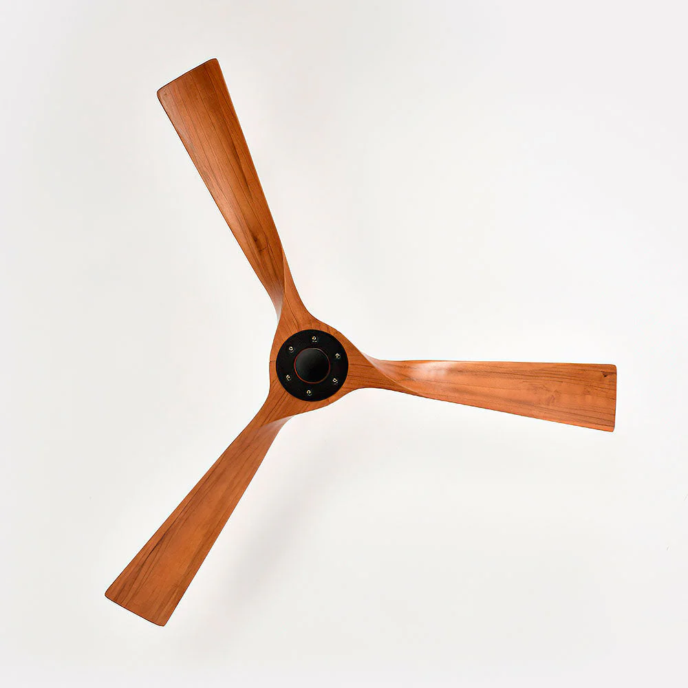 Simplistic Wood Ceiling Fan With No Light - Image 6