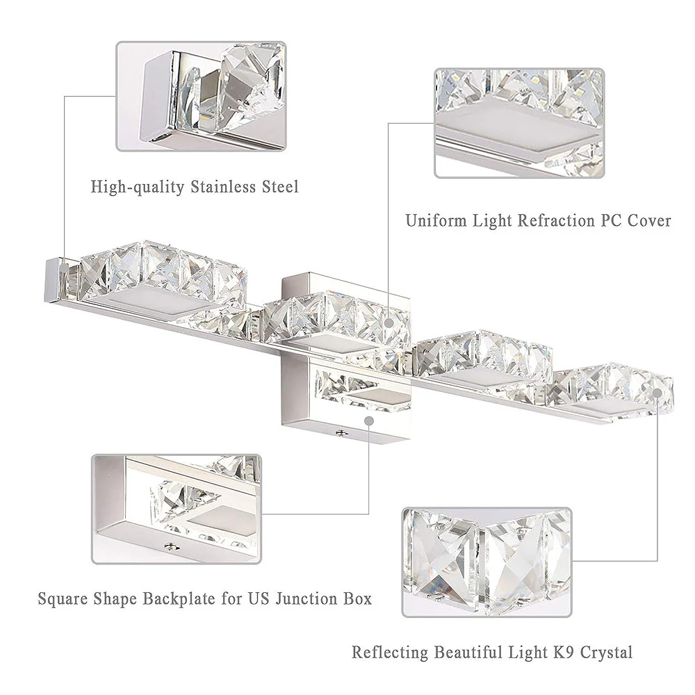 Stainless Modern Bathroom Vanity Wall Lights - Image 7