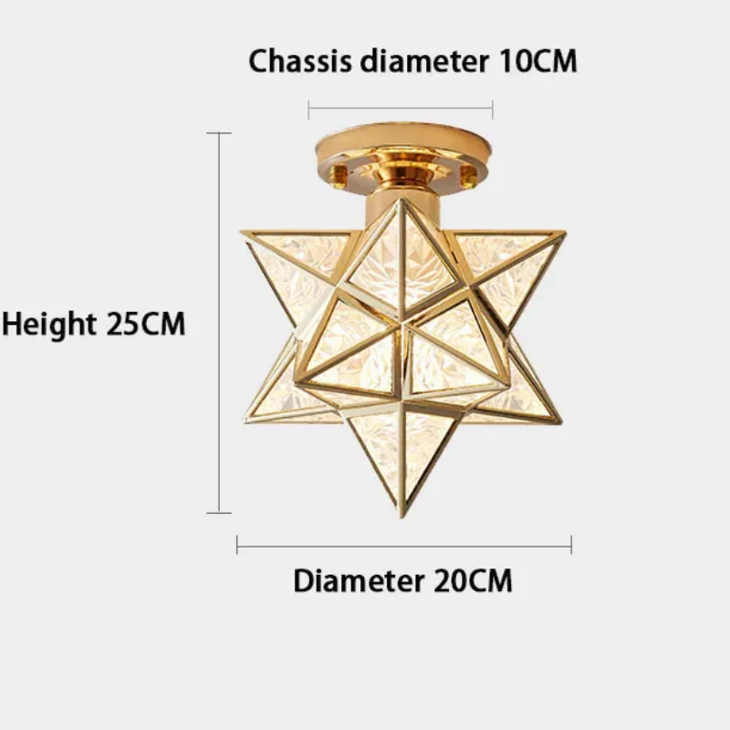 Creative Metal Star Ceiling Light - Image 5