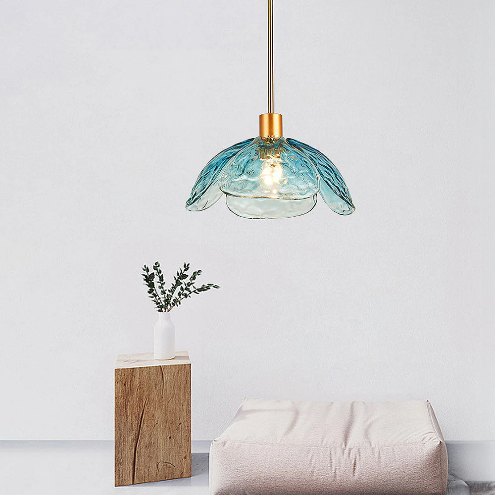 Stylish Flower Shape Glass Rod Pendant Light - Image 10