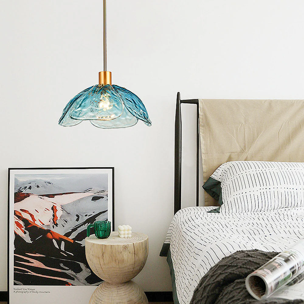 Stylish Flower Shape Glass Rod Pendant Light - Image 11
