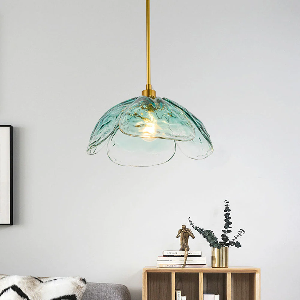 Stylish Flower Shape Glass Rod Pendant Light - Image 13
