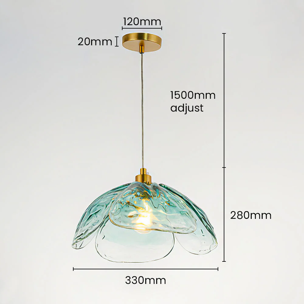 Stylish Flower Shape Glass Rod Pendant Light - Image 14