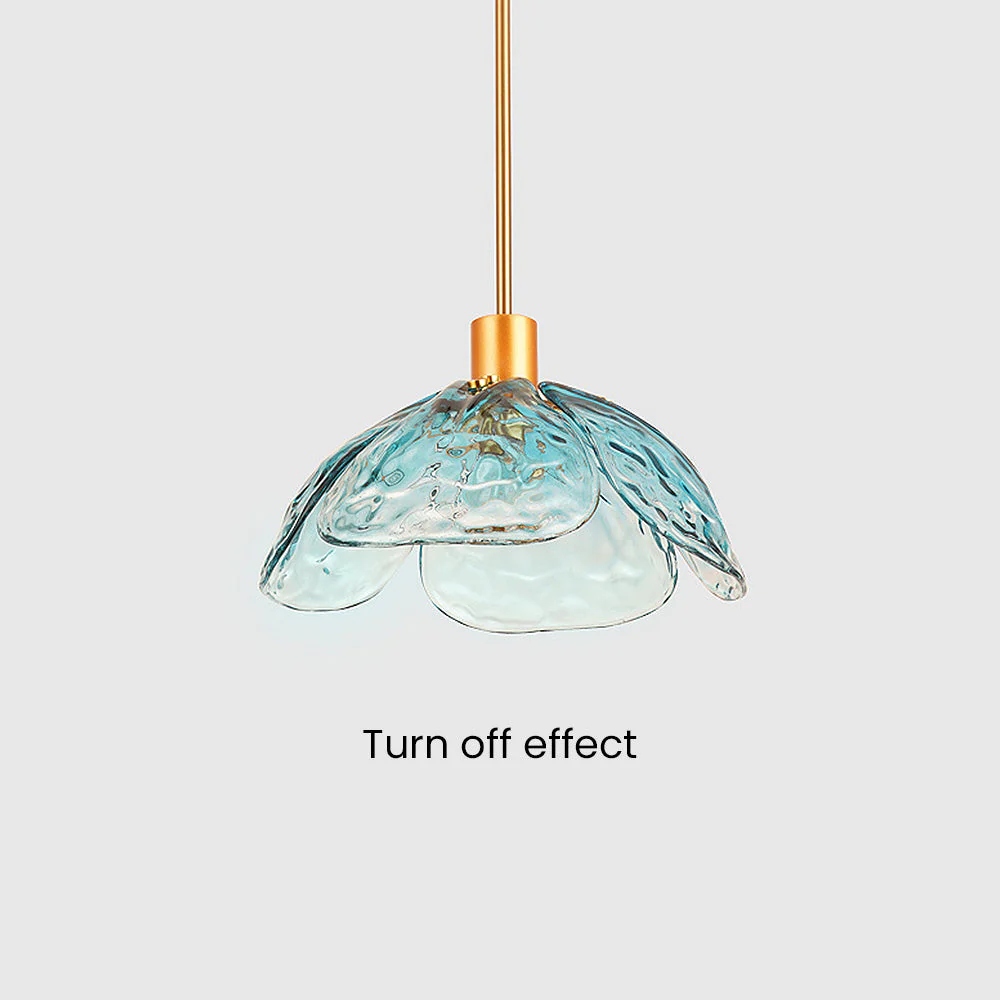 Stylish Flower Shape Glass Rod Pendant Light - Image 15