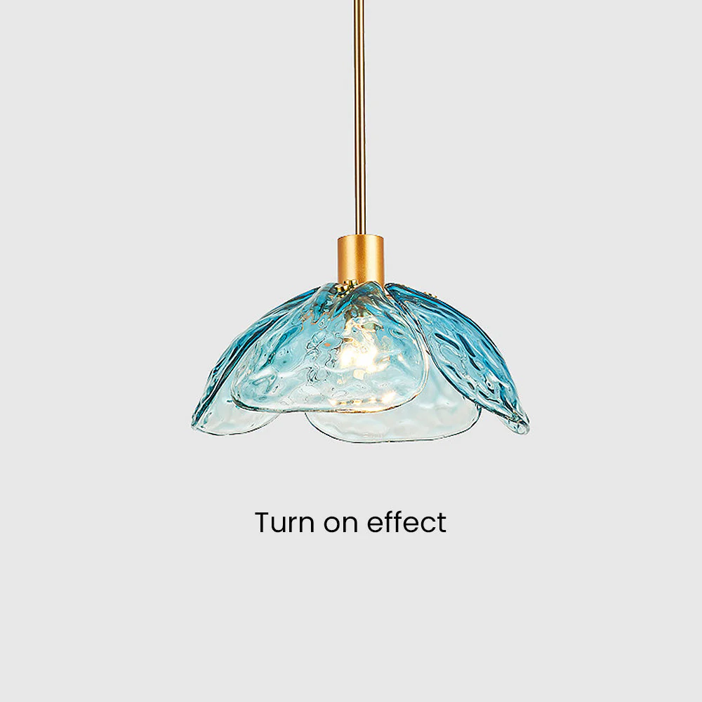 Stylish Flower Shape Glass Rod Pendant Light - Image 16