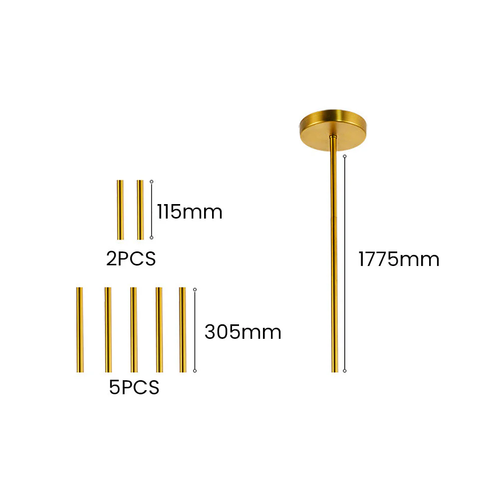 Stylish Flower Shape Glass Rod Pendant Light - Image 23