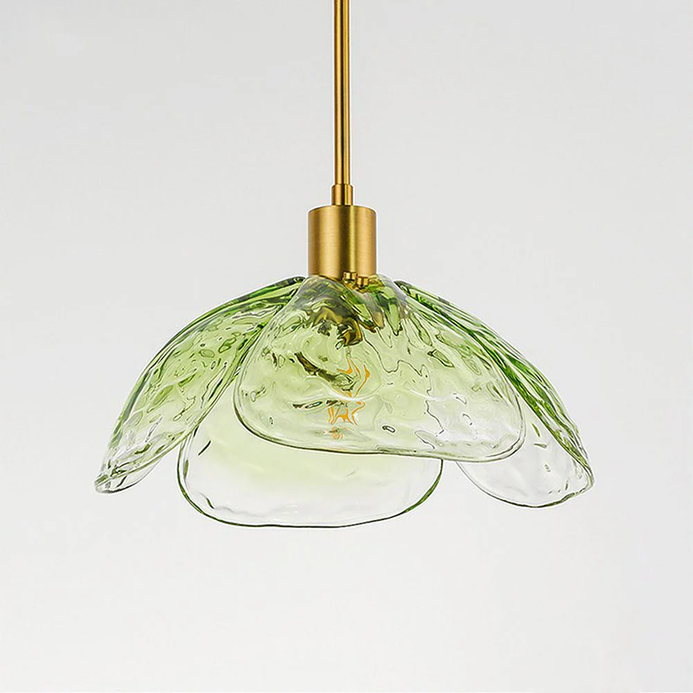 Stylish Flower Shape Glass Rod Pendant Light - Image 5
