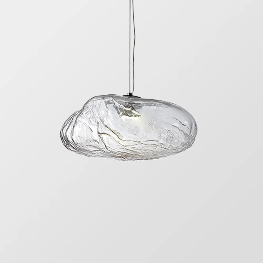Stylish Glass Cloud Shape Pendant Light Indoor Fixture Decorative Light - Image 5
