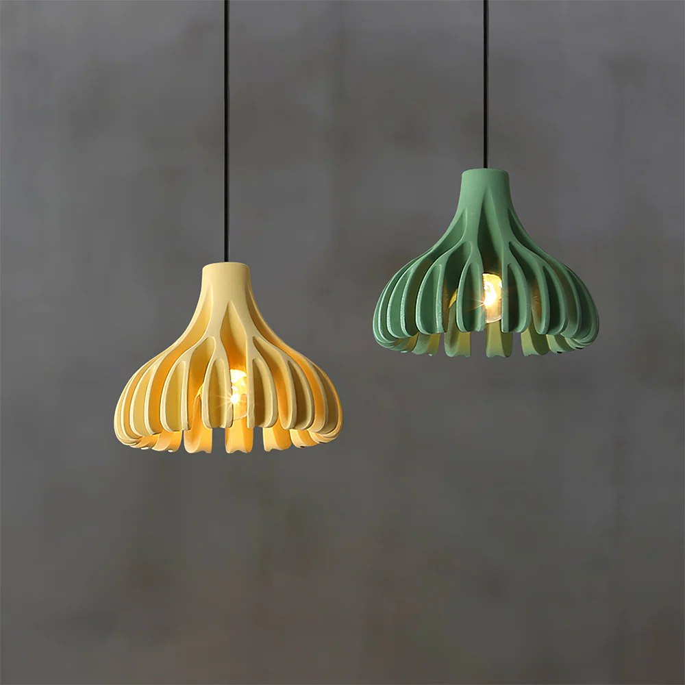 Unique Colorful Coral Resin Pendant Lamp - Image 5