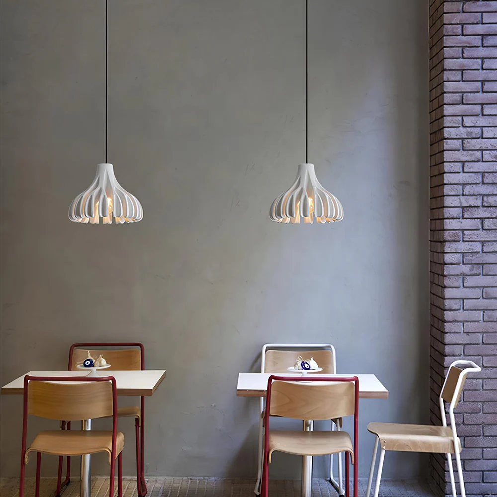 Unique Colorful Coral Resin Pendant Lamp - Image 8