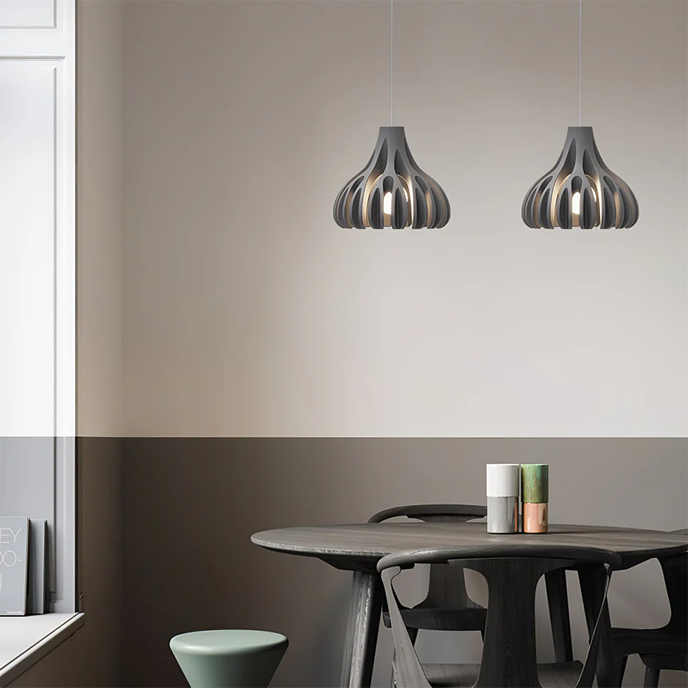 Unique Colorful Coral Resin Pendant Lamp - Image 9