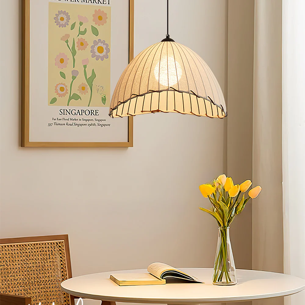 Unique Fabric Linen Maris Pendant Light - Image 2