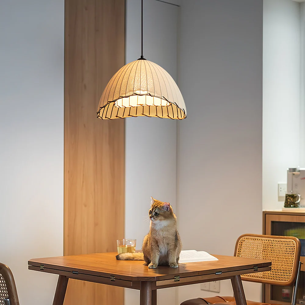 Unique Fabric Linen Maris Pendant Light - Image 5