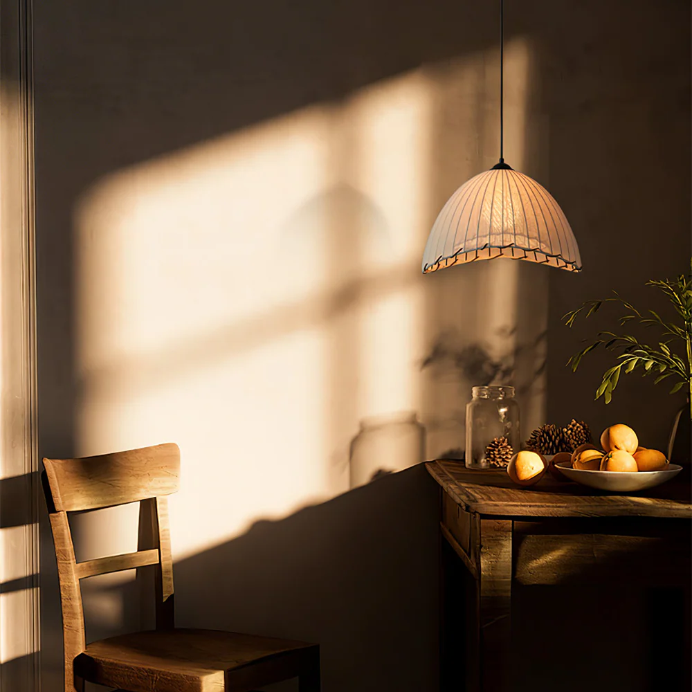 Unique Fabric Linen Maris Pendant Light - Image 6