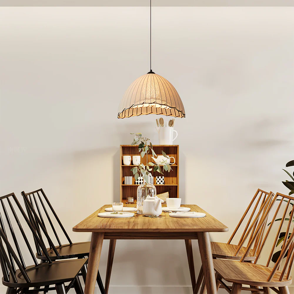 Unique Fabric Linen Maris Pendant Light - Image 7