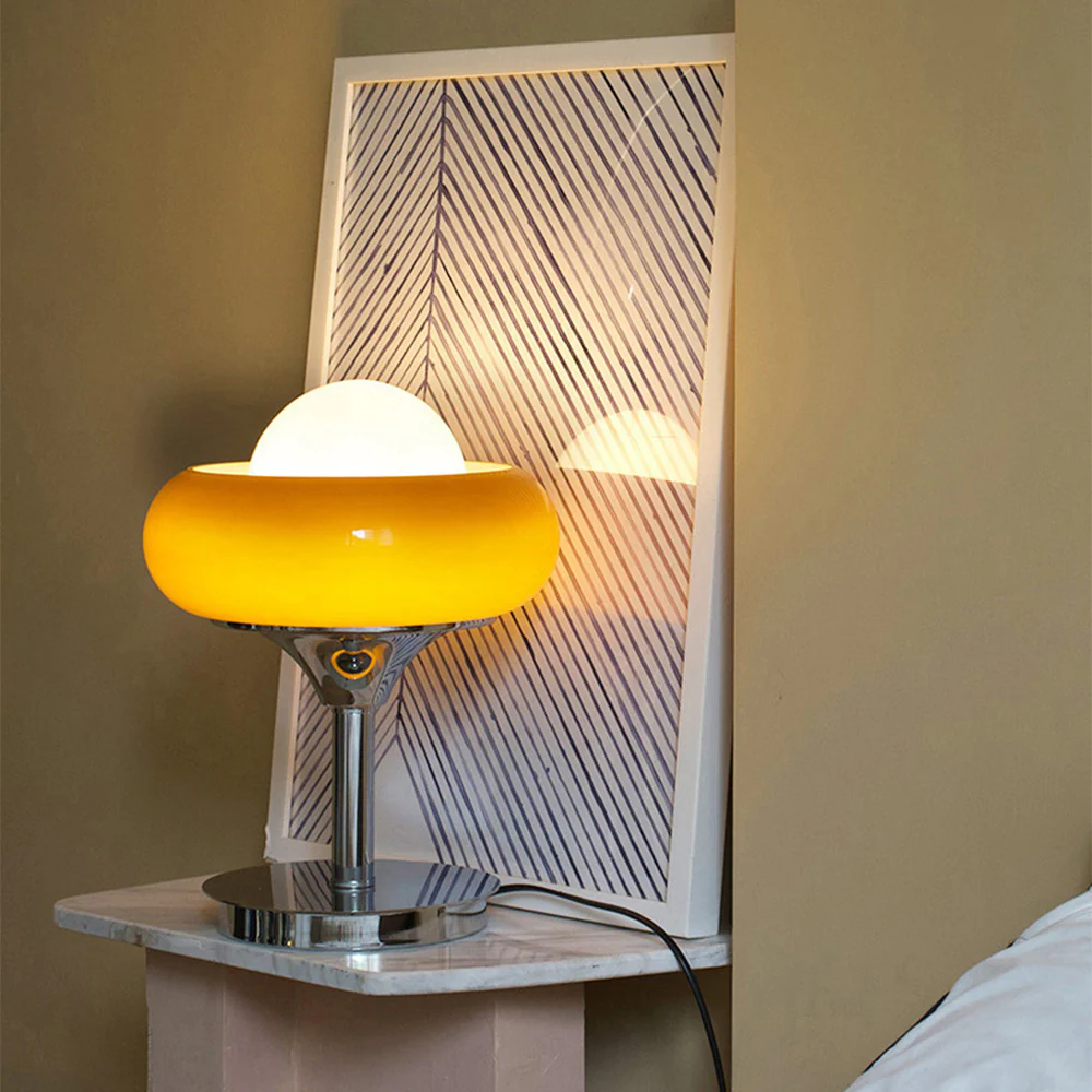 Vintage Bauahus Glass Creative Desk Lamp - Image 3