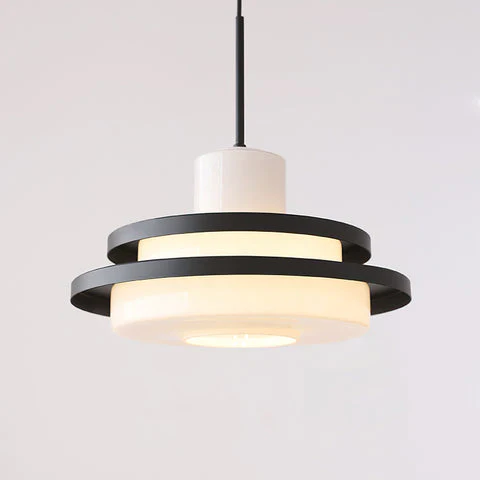 Vintage Bauhaus Equator Glass Pendant lamps - Image 11