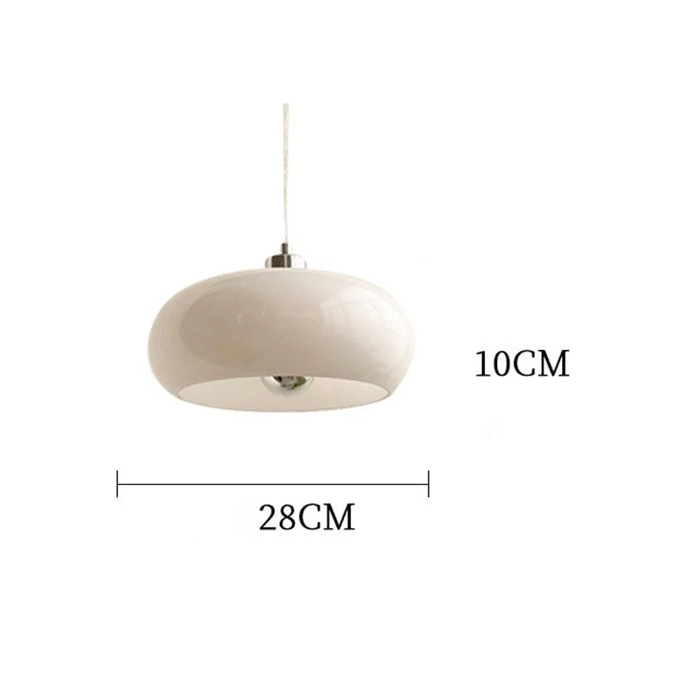 Vintage Bauhaus Round Glass Pendant Light - Image 19
