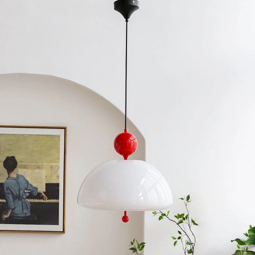 Vintage Creamy Glass White Pendant Lights - Image 2