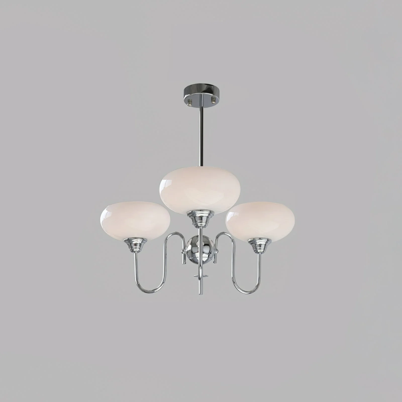 Vintage Creamy Persimmon Glass Chandelier - Image 7